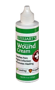 Steuart's Natural Wound Cream with Propolis 4 oz.